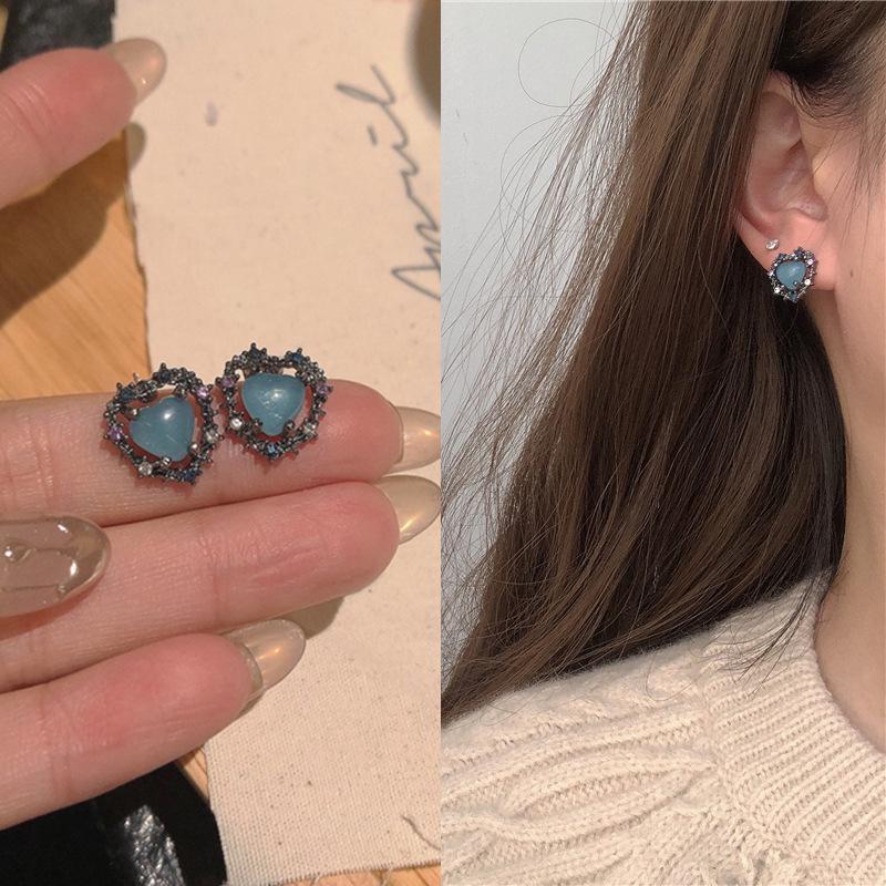 Korean Pearl Tassel Earrings with Silver Needle