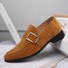 Fashion Luxury Classic Slip-On Male Shoes Walking Loafers Suede Leather Comfortable Mens Moccasins Casual Shoes Top Quality Nubuck Shoes