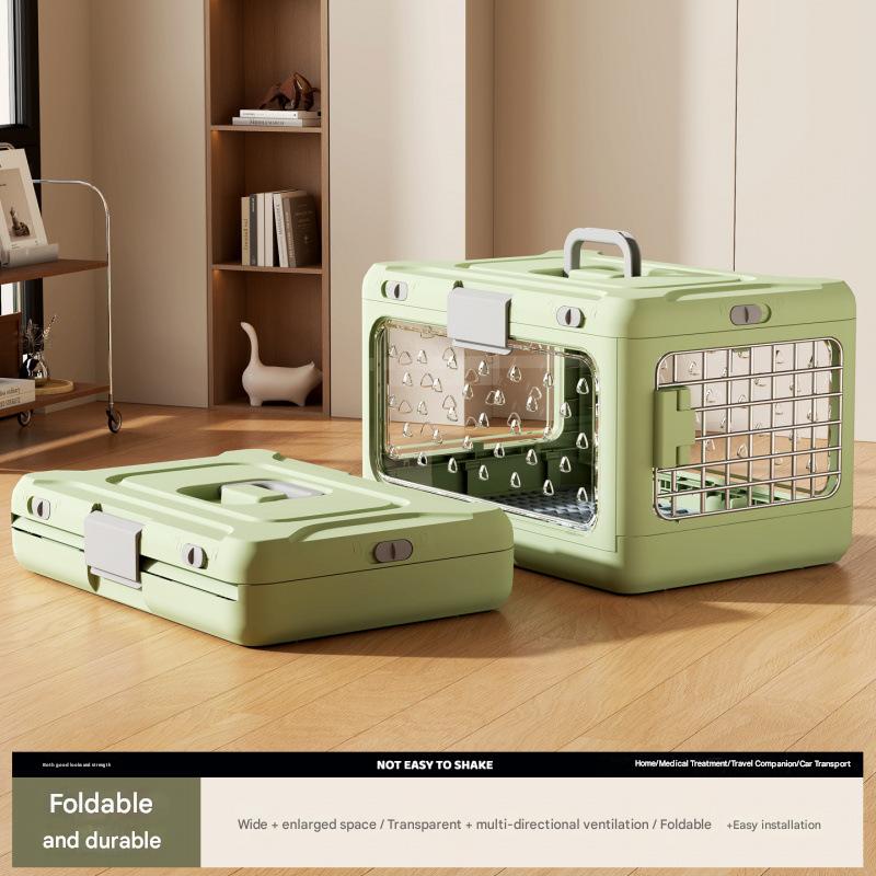 Handheld Folding Pet Aircase Portable Pet Air Bag Folding Dog Box For Outside Car Carrying Large Capacity Cat Box Pet Supplies
