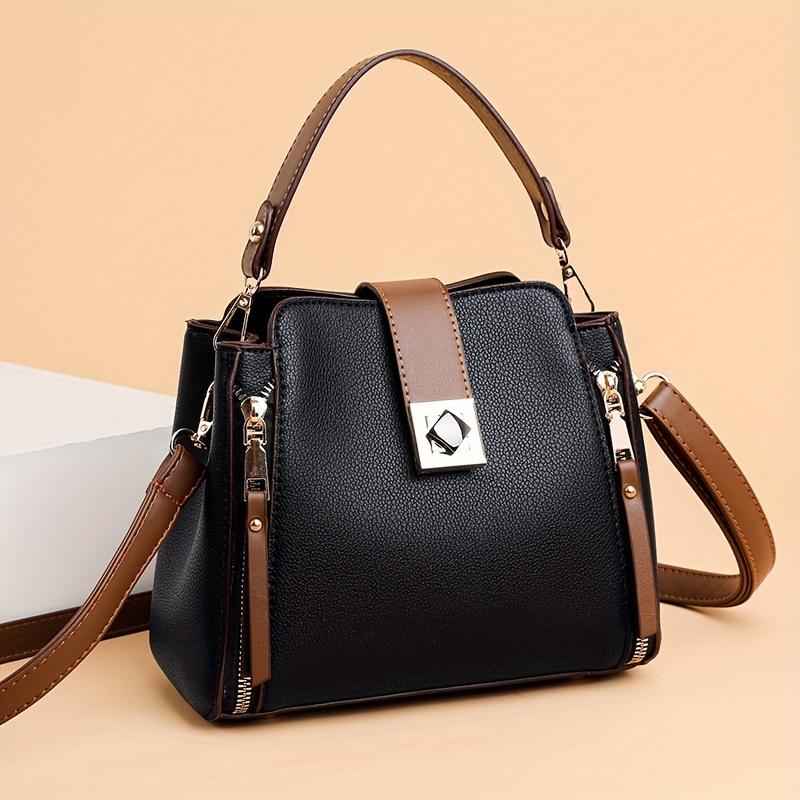 Elegant Anti-Theft Crossbody Handbag: Adjustable Strap, Secure Zip Closure, Durable & Perfect for Any Occasion