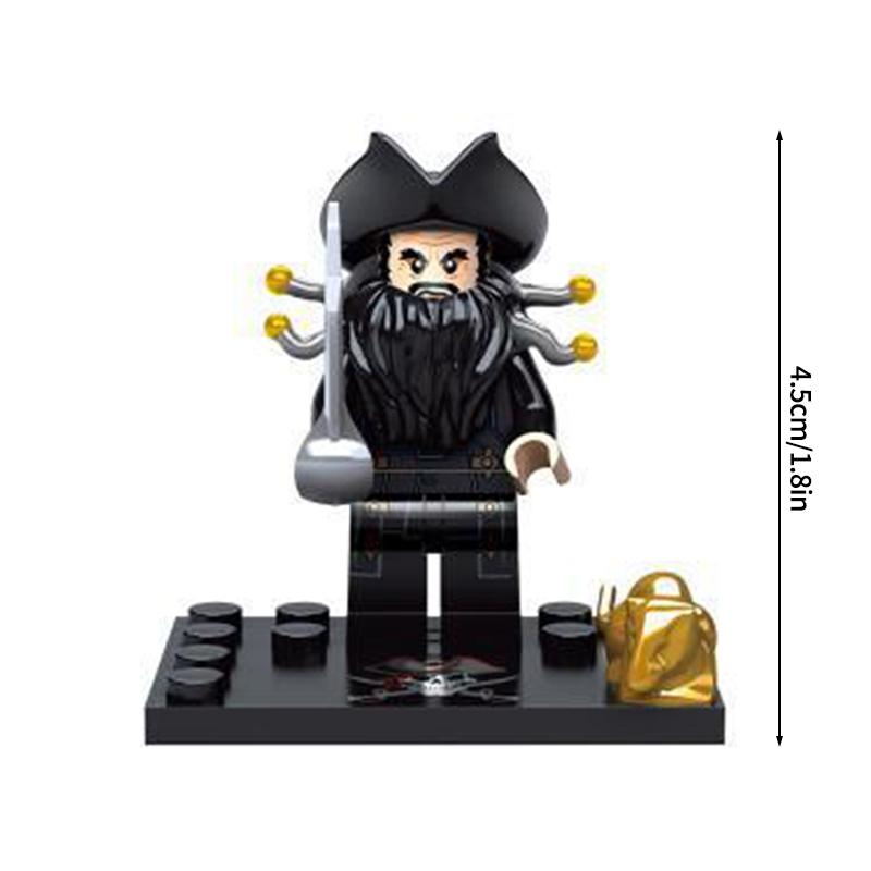 Navy Pirates Blocks Captain Jack Sparrow Caribbean Figure Blocks Building Toys Construction Bricks Classic Movie Figures Toys