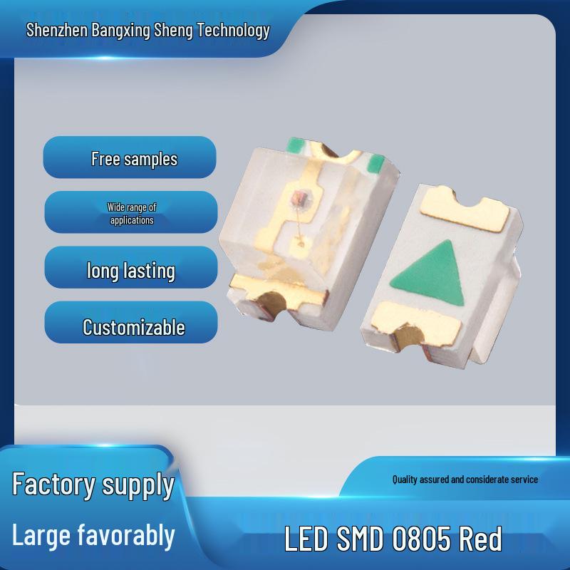 0805 SMD Red LED Light Emitting Diode - Ultra Bright Lamp Beads