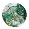 CC127-142 Luxurious Round Marble Wall Clock, 3D Creative Acrylic Design for Home Decor