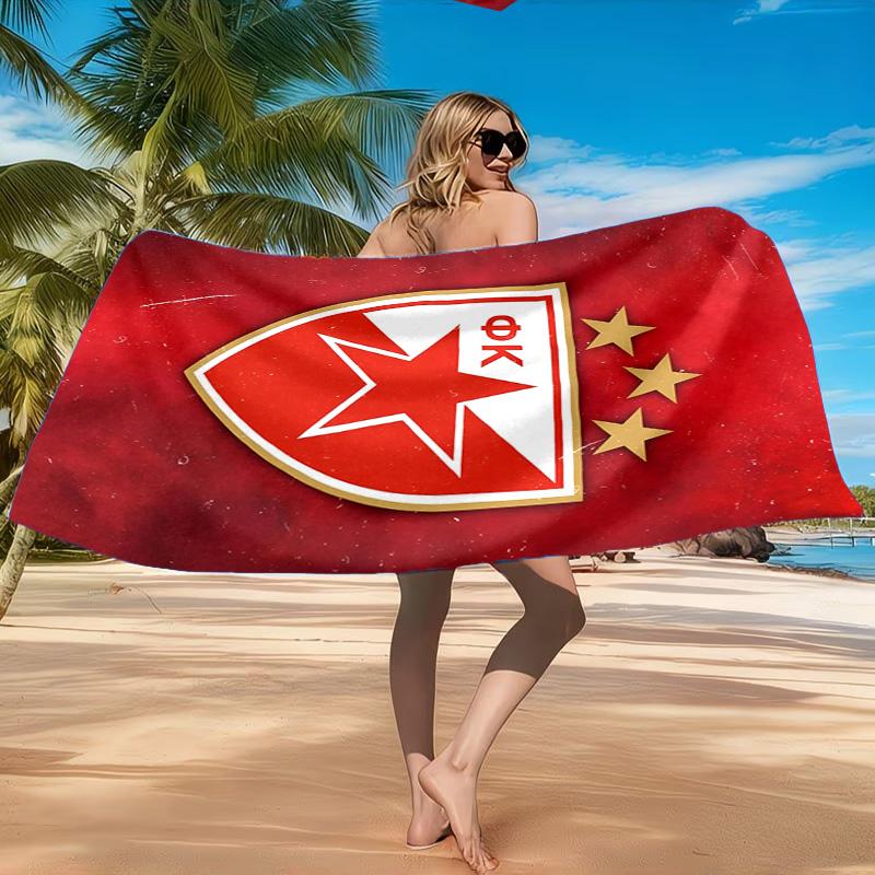 Crvena Zvezda Beach Towel, Quick-drying, Easy to Care for, Suitable for Both Fitness and Beach Vacations,Sports Essential