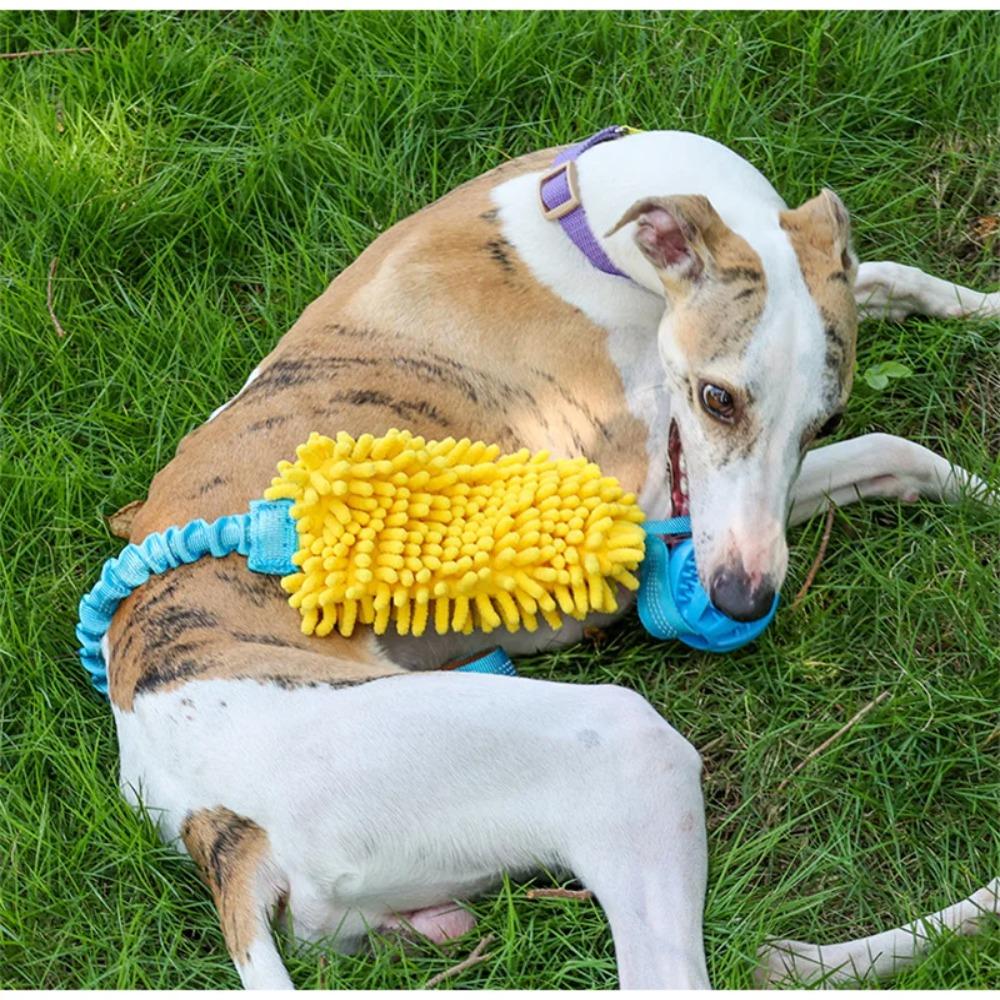 Colorful Dog Tug Toy Plush Dog Interactive Toy Dog Chew Rope Pet Chew Toy Training Interactive