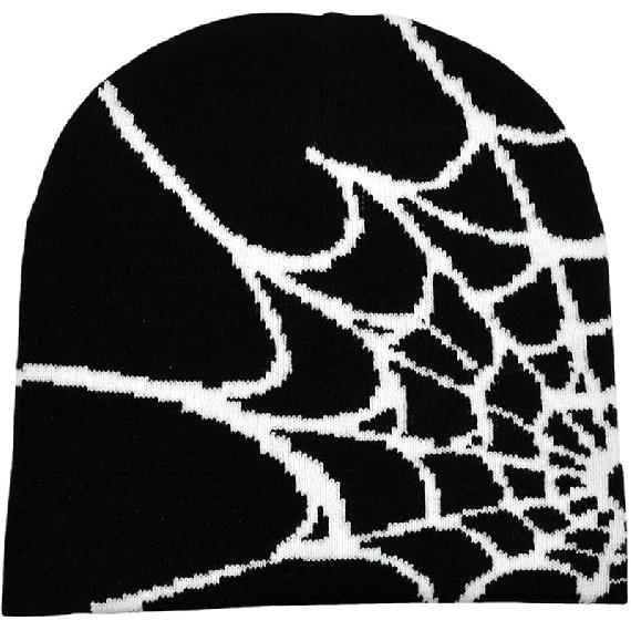 Шапка-бини Y2k с пауком Шапка MEA Culpa Беспроводная Акриловая Вязаная Шапка-бини Зимние Теплые Шапки для Женщин Мужчин Подростков