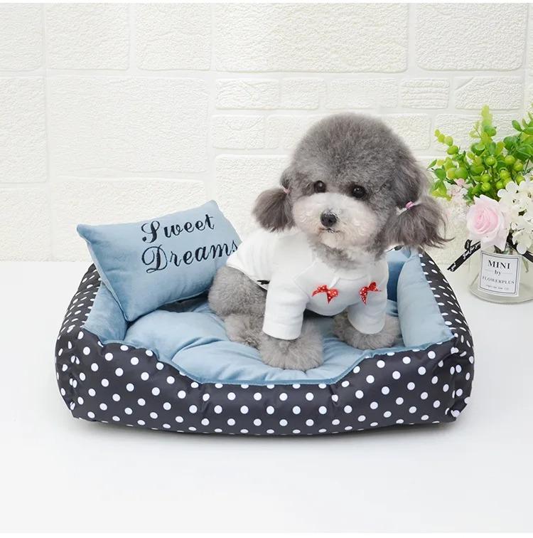 Dog Bed Plush Large Dogs Warm Bedding for Winter Fluffy Accessories Small Breeds Kennel Medium Sofa Pet Supplies Cats Mat Beds