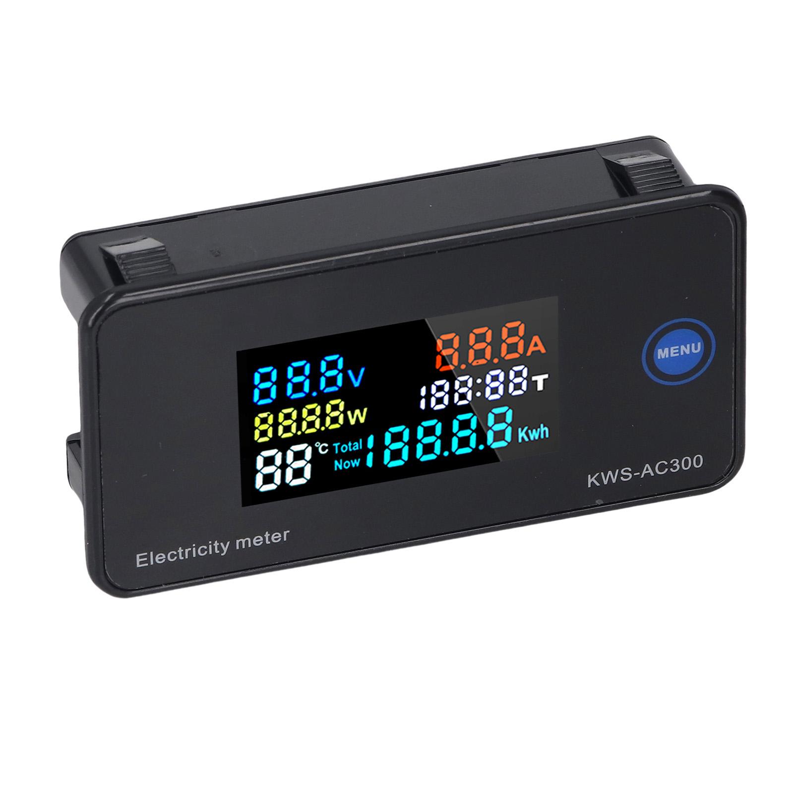 

AC Мультиметр з розімкнутим трансформатором AC50300V 0100A 030KW 0.0119999Kwh Напруга Струм Потужність