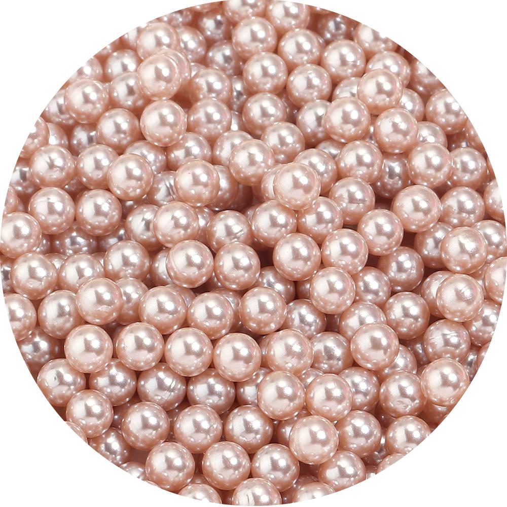 2-12mm No Hole ABS Imitation Pearl Beads Solid Color Round Spacer Loose Beads For DIY Jewelry Making Bracelet Accessory