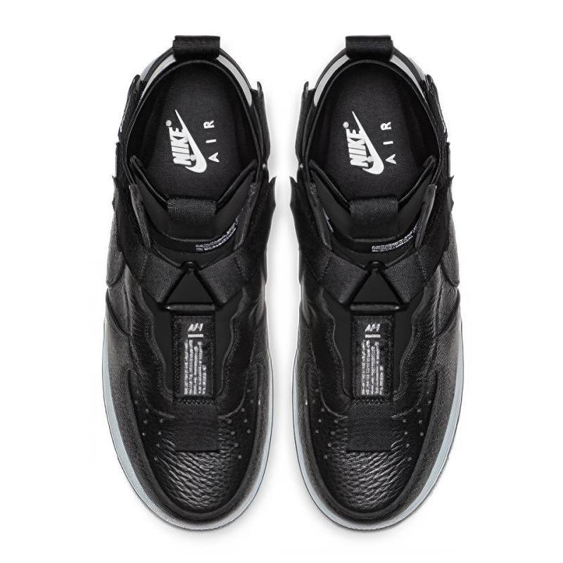 Nike Air Force 1 Mid Utility Black Half Blue Sneaker AQ9758-001