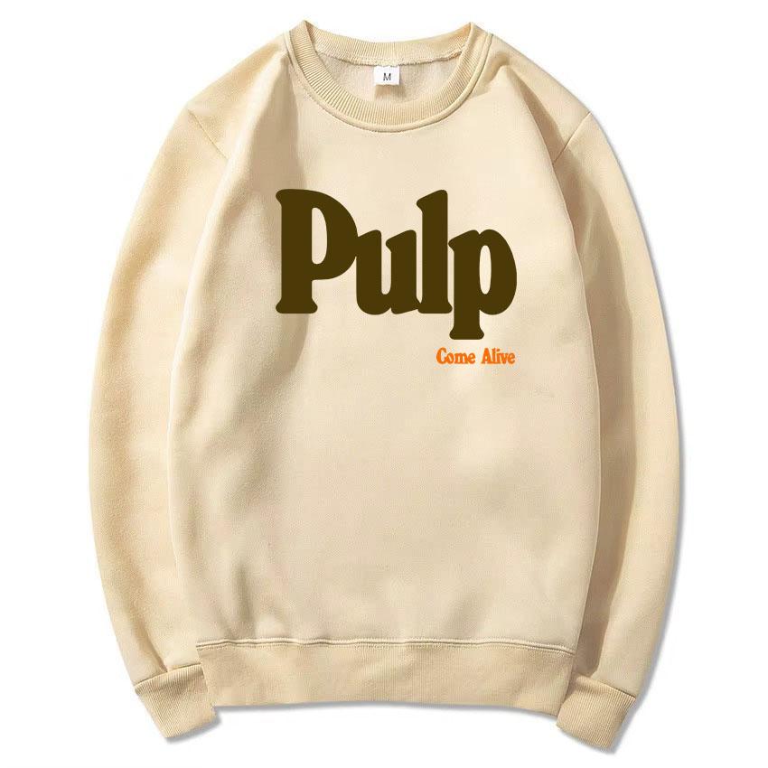 Pulp Rock Band Grunge Bluzy z kapturem z okrągłym dekoltem Luźne Hip Hop Unisex Streetwear Męskie Damskie Ubrania Moda Nadruk z literami Bluza z kapturem