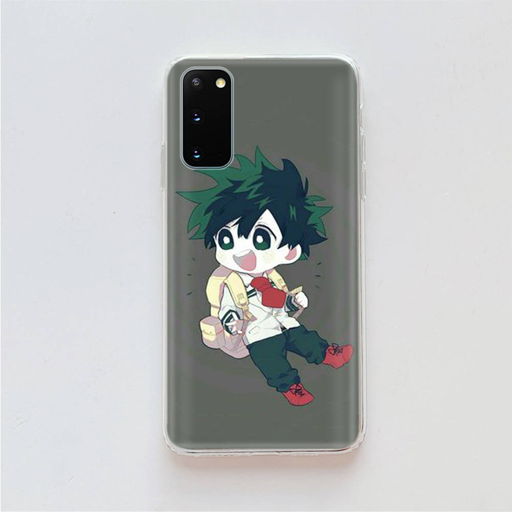

AD96 My Hero Academia прозрачный чехол для Samsung A04 A14 A23 A34 A54 M23 M33 M52 M53 Realme 10 9 C30S C35 C55 VIVO Y02 Y21 Y33S Y51 X80 V25 чехол Infinix Note 8 зелёный