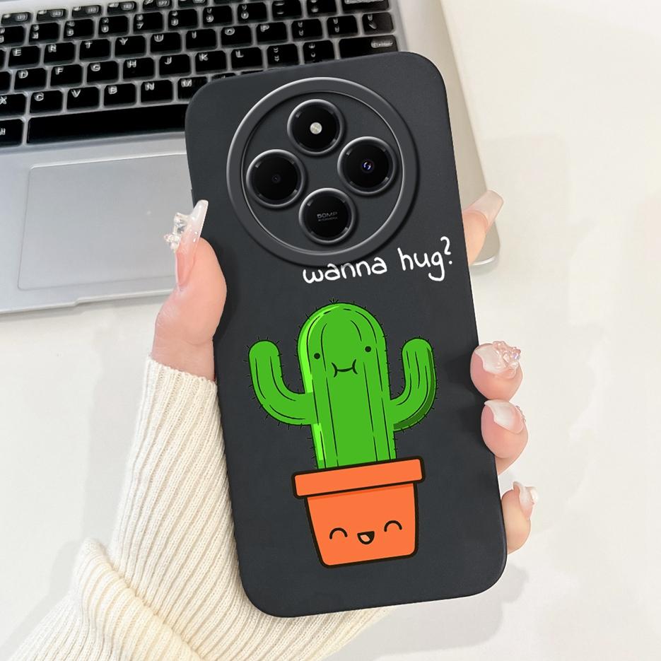 Für Xiaomi Redmi 14C Hülle Stylische Sonnenblume Hübsche Mädchen Rückabdeckung Weiche TPU Handyhülle Für Xiaomi Poco C75 C 75 Redmi14C Fundas