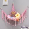 Kinderpoppen opbergnet Muppet hangmat Prinseskleur geweven Organizer