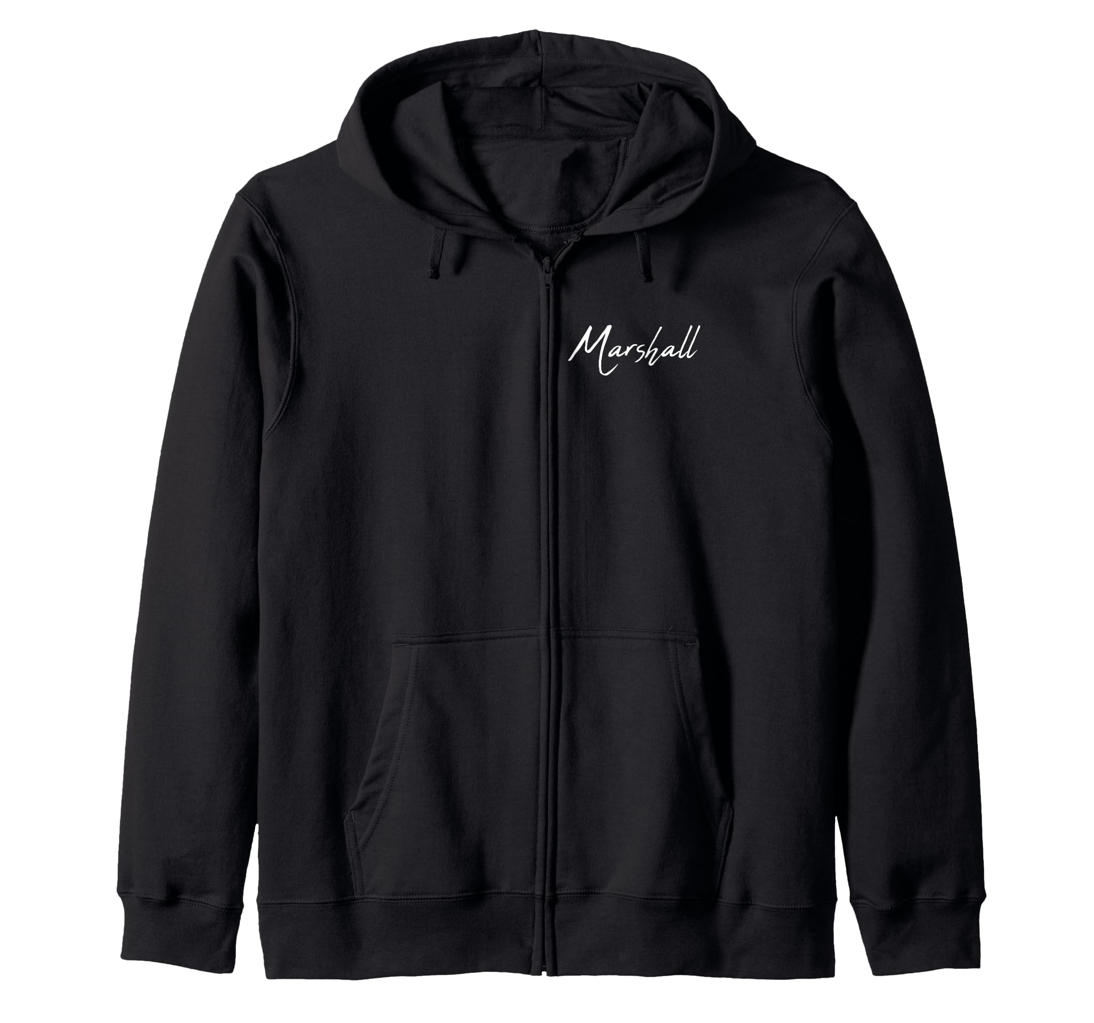 

Elegant Handwritten Font Marshall Calligraphy Zip Hoodie