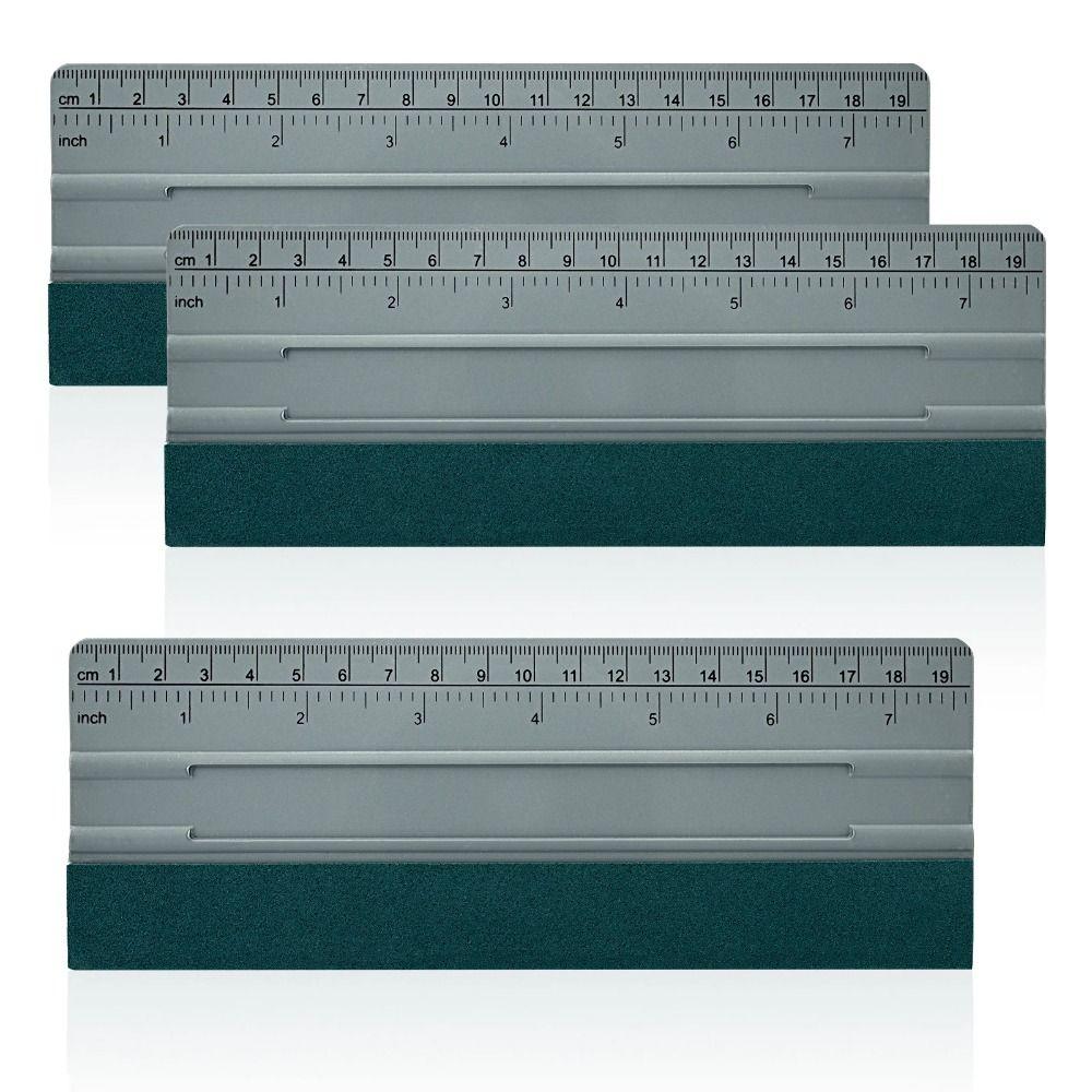 Suede Felt Car Film Scraper With Ruler Film Install Applicator  Vinyl Wrap Installing