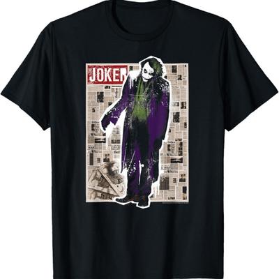 Batman Dark Knight Joker Funny Pages T Shirt T-Shirt (2)