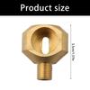 High Temperature Resistant 1/8Inch BSPP Fitting with Rubber Seal Brass Pipe Connector for Industrial and Home Use