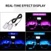Car Neon Light Foot Light LED Interior Decoration Backlight Cigarette Lighter USB Atmosphere Lamp Auto Decorative Accessories
