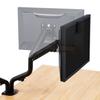 Elecom DPA-DL05BK Double Long Monitor Arm, Spring-Loaded, Weight Capacity: Approx. 2-8kg (x2), Black