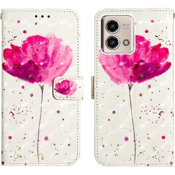 Case for Motorola Moto G Stylus 2023 5G, 3D Wallet Case PU Leather with[Card Holder][Kickstand][Wrist Strap][Magnetic Closure] Shockproof Flip for