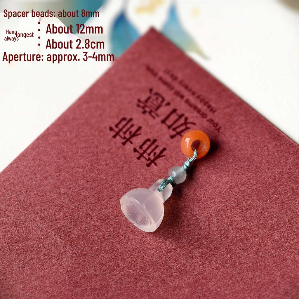 Southern Red Agate & Hetian Jade Beaded Bracelet with Pendant