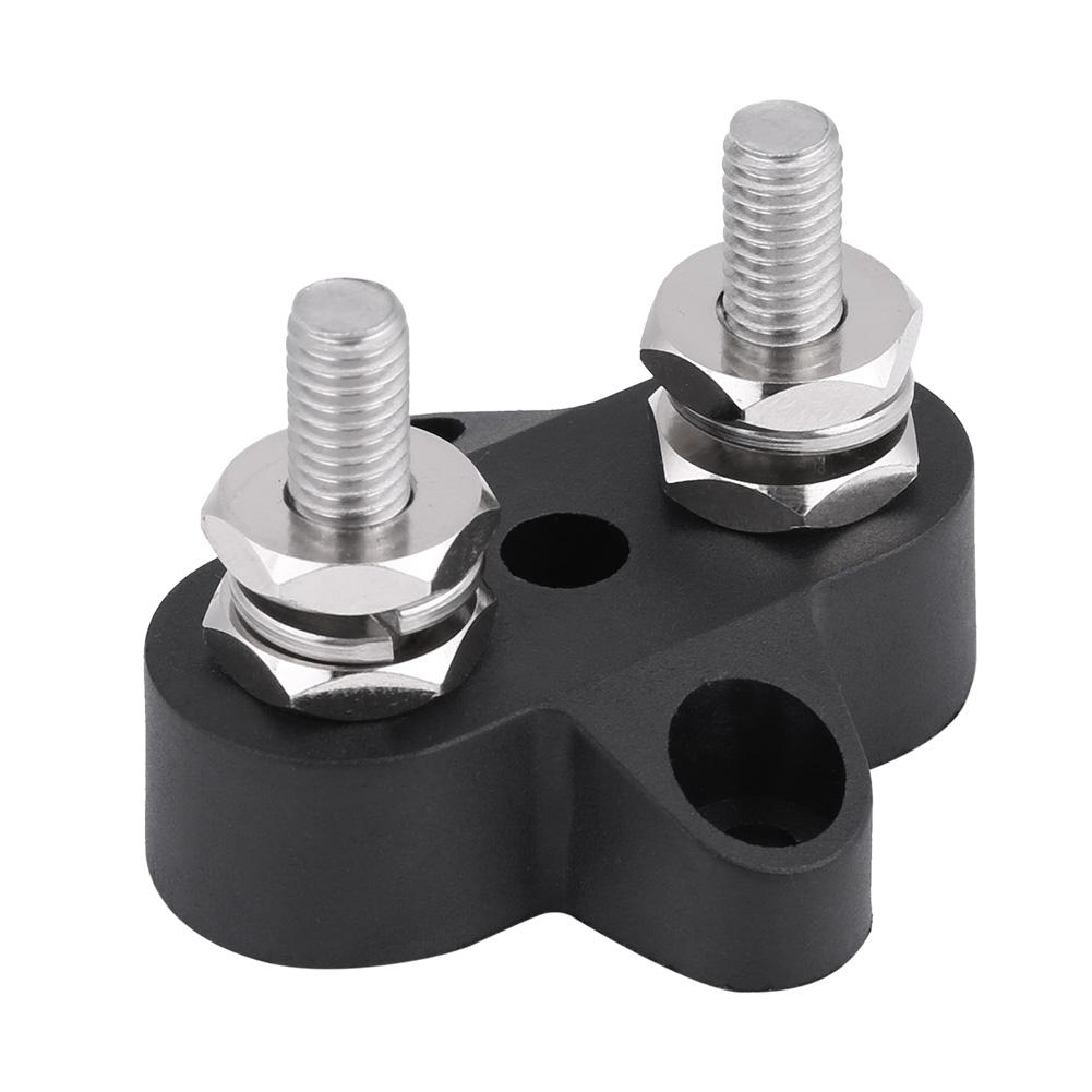 

M6 Bus Bar Power Terminal Block Dual 48V Heavy Duty Positive Power Distribution 2 Studs