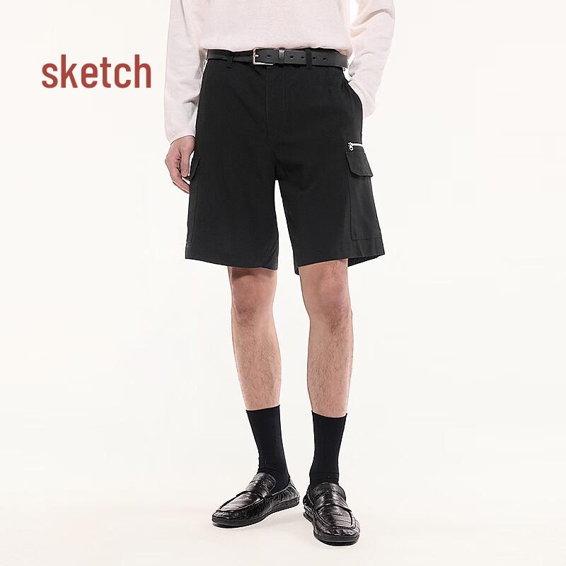 

CROQUIS Men s 2026 Summer Straight Loose Mid-Length Shorts L