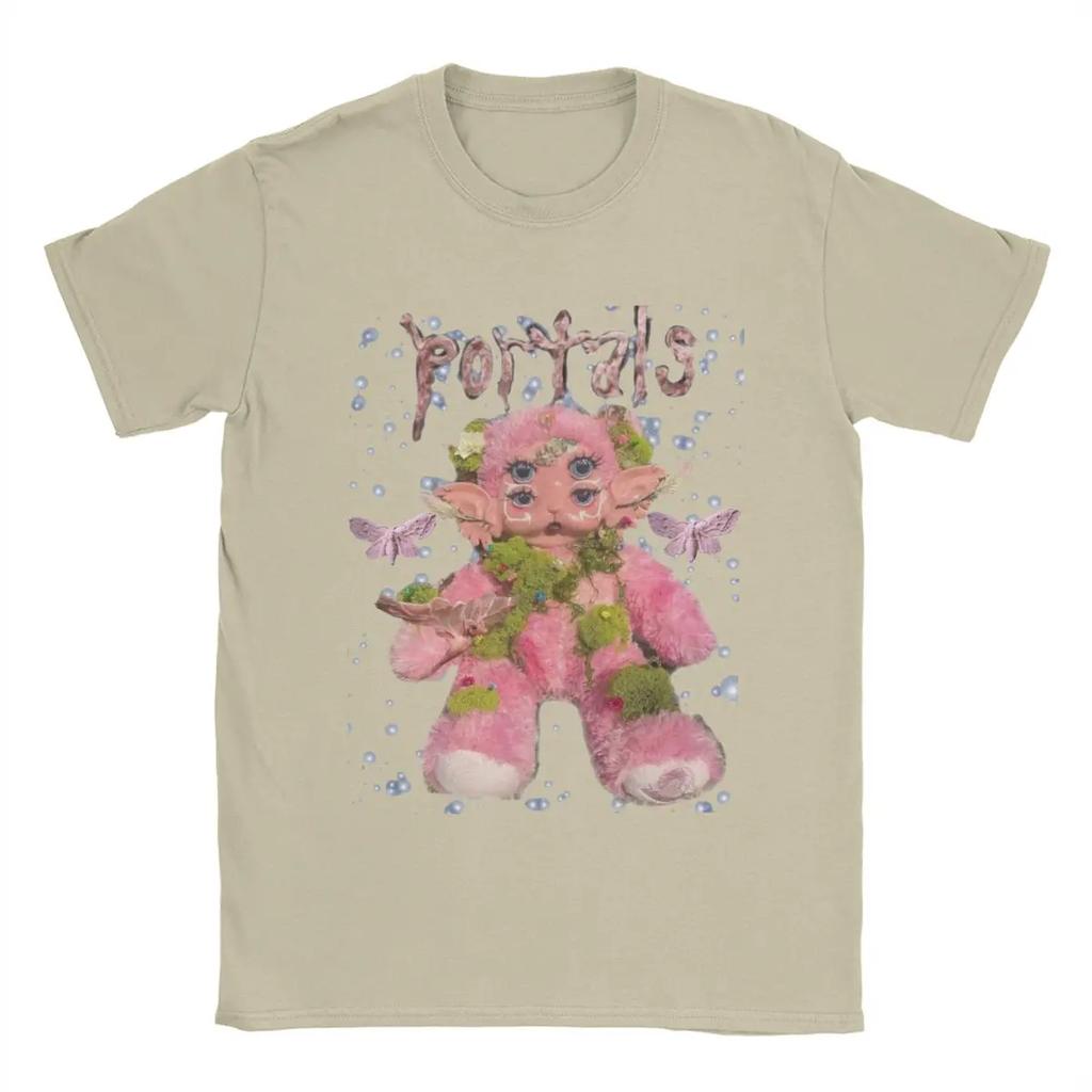 Men's T-Shirts Melanie Martinez Portals Vintage Cotton Tees Short Sleeve T Shirt Crewneck Tops Graphic