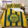 Rosario Central Pattern Bedding Quilt Set Quilt Cover Pillowcase Home Decoration Birthday Gift (1 * duvet cover + 2 * pillowcase, without core)