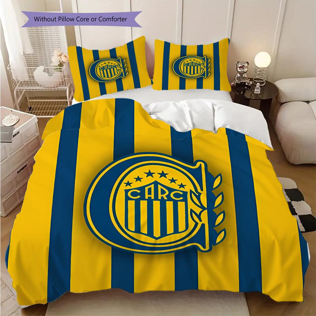 Rosario Central Pattern Bedding Quilt Set Quilt Cover Pillowcase Home Decoration Birthday Gift (1 * duvet cover + 2 * pillowcase, without core)