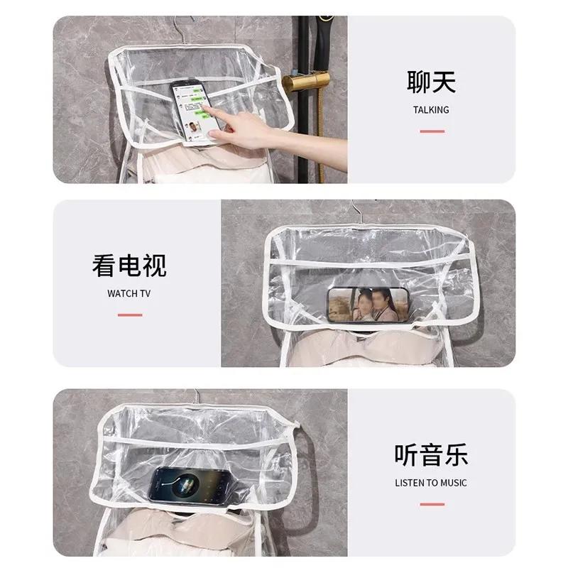 Badrum Vattentät Klädhängande Väska, Dusch Klädförvaringsartefakt, Sovsal Badrum Underklädesförvaringsväska, Väggmonterad