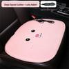 Plaid Heated Car Seat Cushion for All Seasons - Single Seat Interior Accessory.