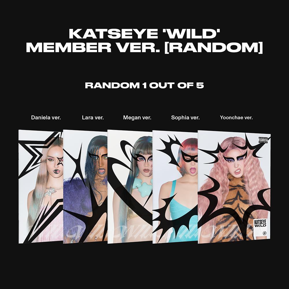 [POB] KATSEYE [WILD] 3. EP-ALBUM (MITGLIED ver.) RANDOM (NO POB) white