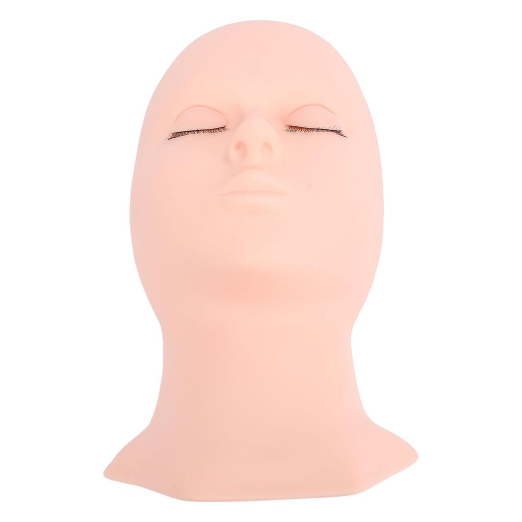 Lash Mannequin Head Silicone Removable Eyelid Realistic Multipurpose Makeup Practice Mannequin Head