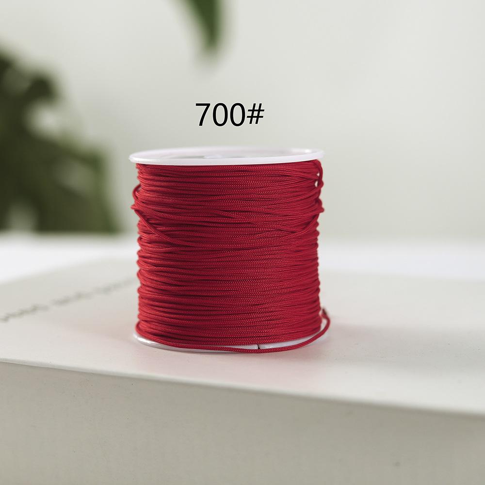 Jade Line 72 Wear-Resistant Non-Elastic Red Rope Pendant Lanyard for DIY Chinese Knot Jewelry.