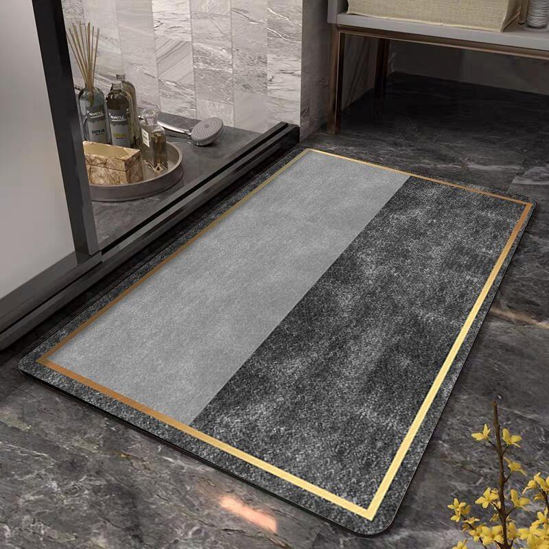Modern Minimalist Floor Mat - Absorbs Water and Oil, Quick-Drying Kitchen Floor Mat, Bathroom Mat, Home Decor