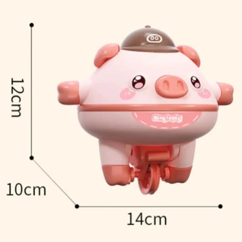Acrobatics Balance Cute Pig Novelty Tightrope Walking Tumbler Piglet Unicycle Fingertip Gyroscope Balance Toy For Kids