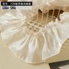 2Meters Pleated Lace Edge Trim 7cm Wide Ruffle Frill Ribbon Shiny Sewing Fabric Decorative Trimming For Crafts Needlework Diy