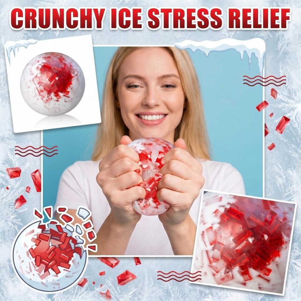 Stress Ball with Surface and Clear Embedded for Sensory Play and Hand Exercise