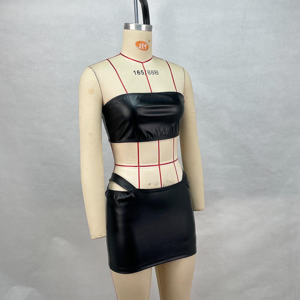 Women's Summer Wrap Sexy Hip Wrap Skirt Set