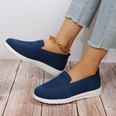 Zapatos para Mujer 2023 Alta Calidad Primavera y Otoño Zapatos Vulcanizados de Mujer Transpirables Color Sólido Punta Redonda Superficie de Malla Zapatos