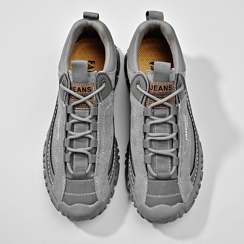 Модные мужские туфли на шнуровке из натуральной кожи — фото 5