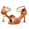 Latin Dance Shoes Women's High Heel Dance Shoes Tango Soft Bottom Dance Shoes Girls Salsa Ballroom Shoes