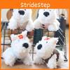Highland West White Terrier Plush Keychain Short Bag Hanging Collection Toy