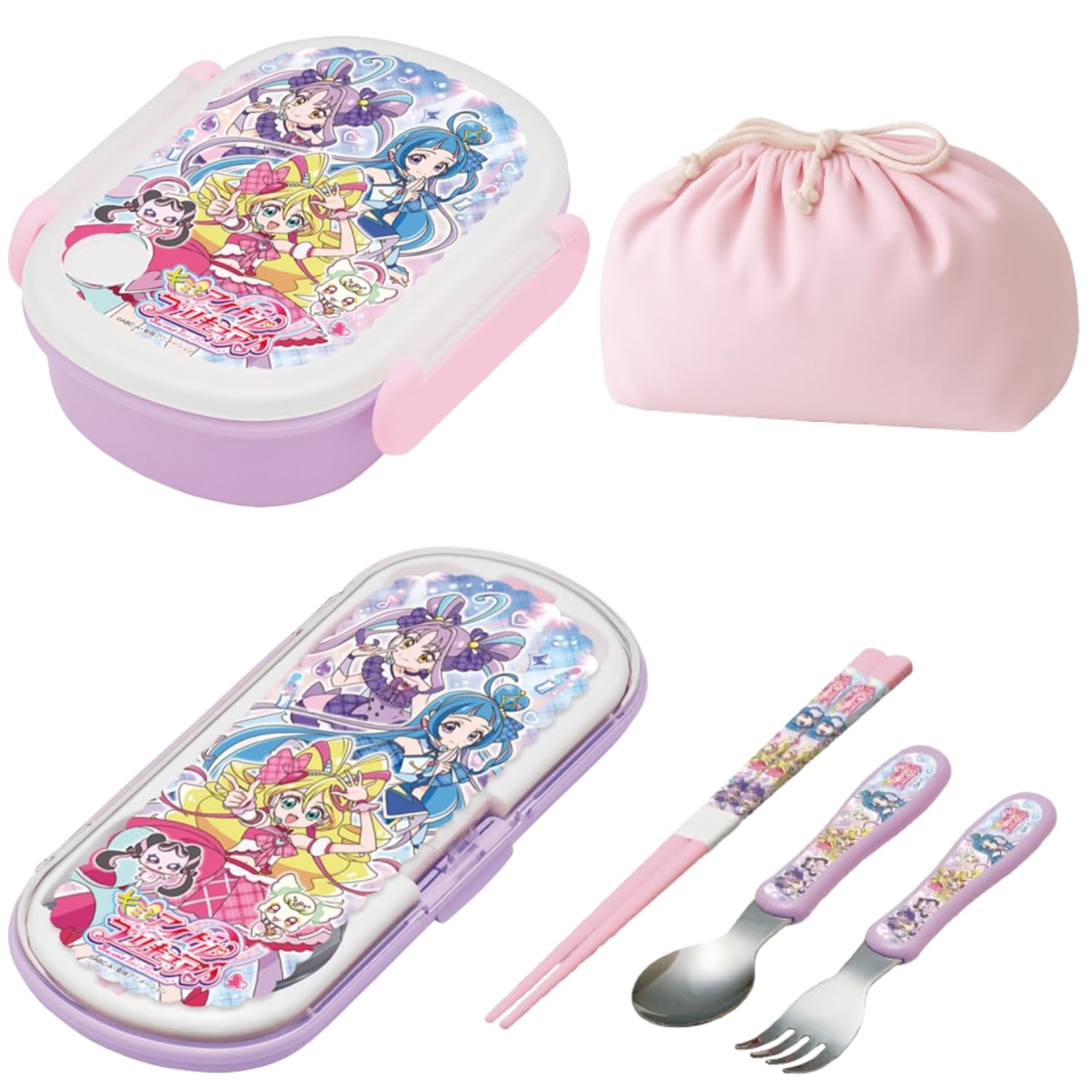 

Kimi to Idol Антибактериальный ланч-бокс 350 мл и набор палочек Безопасный для микроволновой печи и посудомоечной машины Набор трио Ланч-бокс Нержавеющая сталь Детский сад Ясли