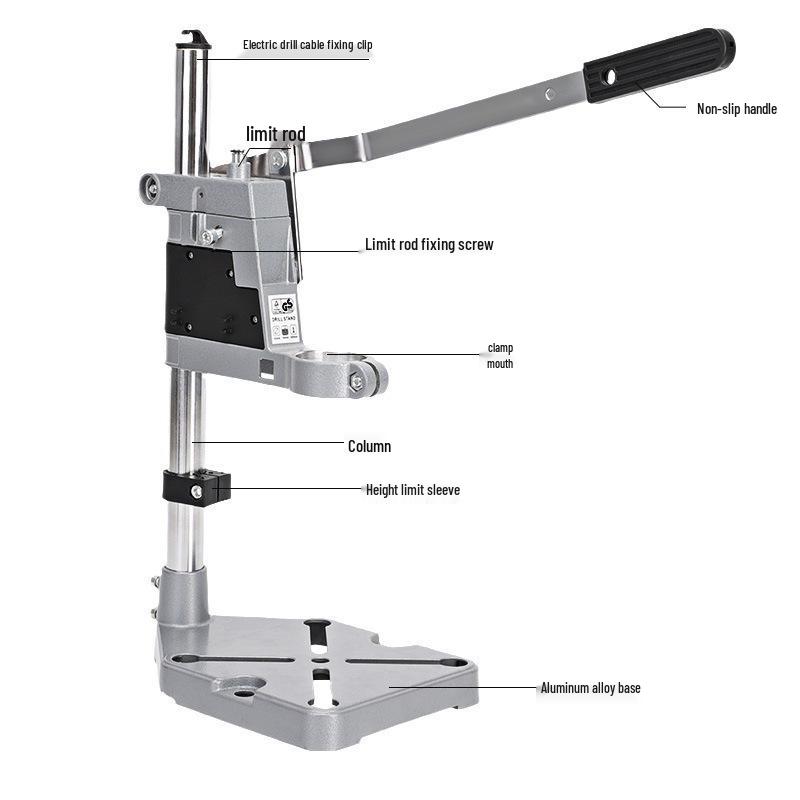 Multi-Function Hand Drill & Angle Grinder Stand for Bench