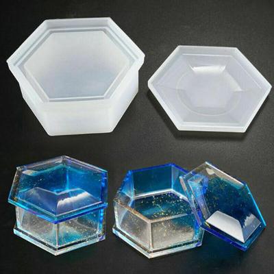 Silikonform für Schmuckschatulle, Sechseck, für Harzguss, DIY-Handwerk