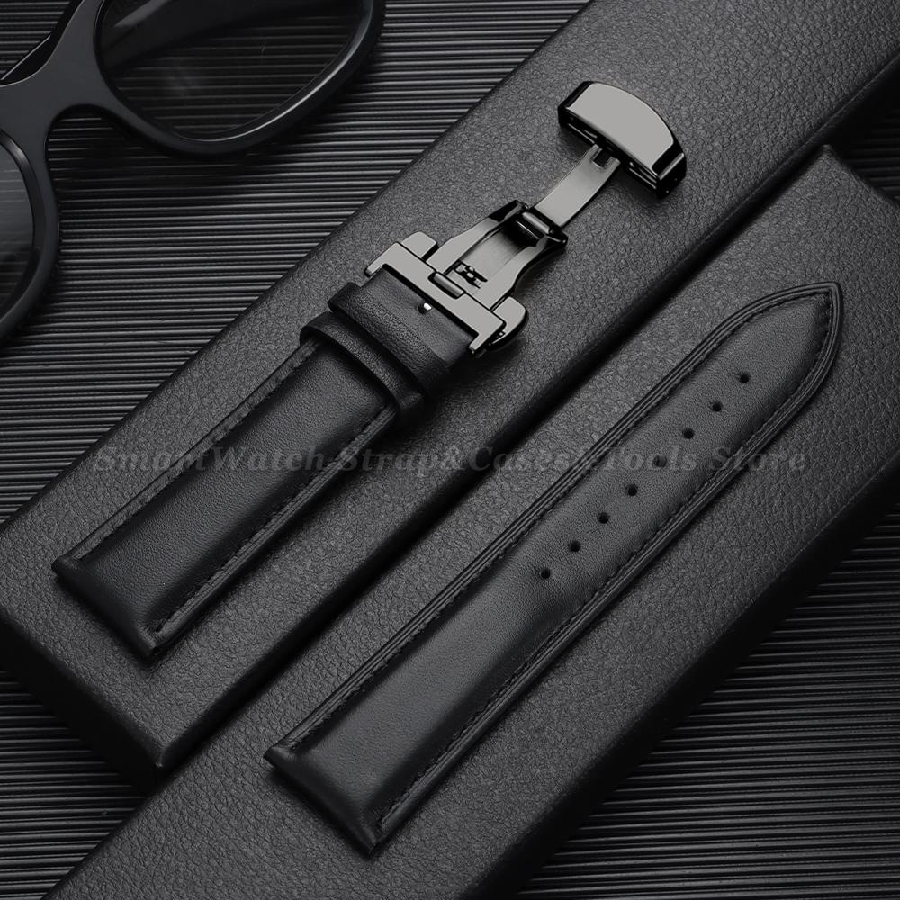 12/13/14/15/16/1718/19/20/21/22/23/24mm Universal Replacement Wristwatch Band Black Brown Ultra-thin Watch Strap for Men Women