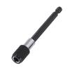 1/4 Inch Hex Shank Quick Relse Screwdriver Drill Bit Holder (black Knurling 100MM)